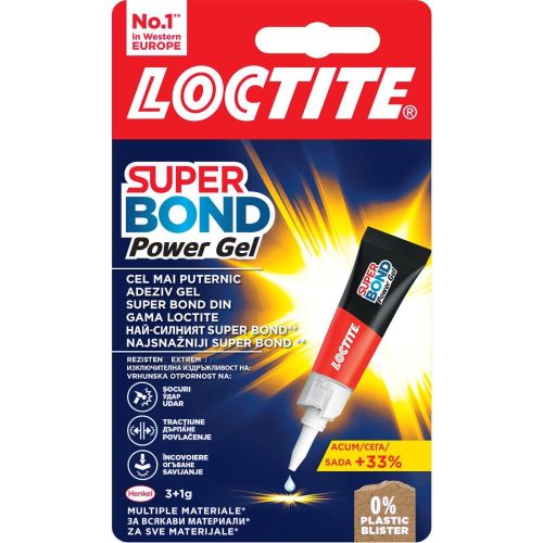 Loctite Super Bond Power Gel секундно лепило гел (4 г)