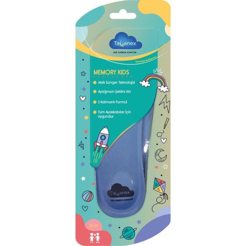 Tabanex Memory Kids изрязващи се детски стелки за обувки, 35 - 40 (1 бр.)