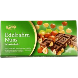 Karina млечен шоколад с ядки (200 г)