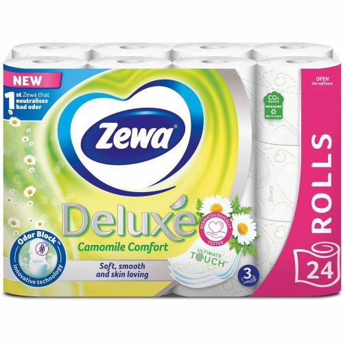 Zewa Deluxe Camomile трипластова тоалетна хартия (24 бр.)