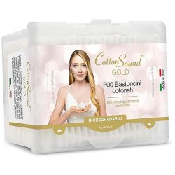 Cotton Sound Gold клечки за уши, правоъгълна кутия (300 бр.)