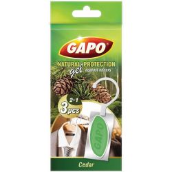 Gapo ароматизатор против молци гел кедър, 2 бр. + 1 бр. (3 бр.)