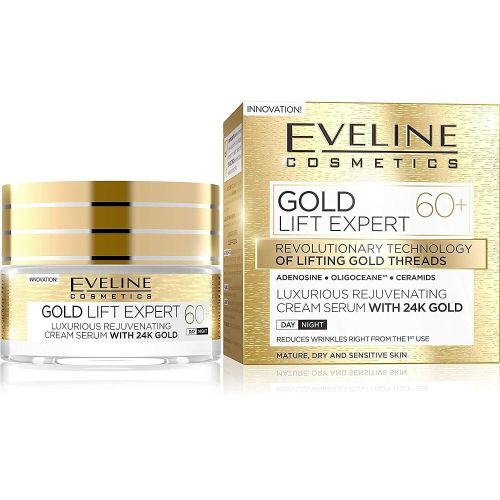 Eveline Cosmetics Gold Lift Expert 60+ крем за лице против бръчки (50 мл)