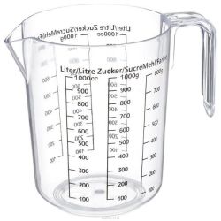 Fackelmann мерителен съд с държка, пластмаса, 1 л (1 бр.)