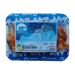 Nanuk бързо замразени пикантни пилешки крила за барбекю, на килограм (1 кг)