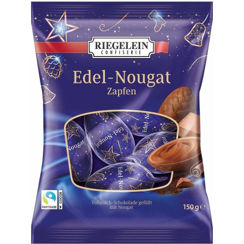 Riegelein шоколадови шишарки с нуга крем (150 г)