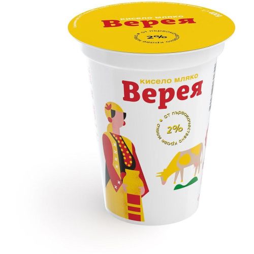 Верея краве кисело мляко 2% (400 г)