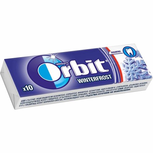 Orbit Winterfrost дъвки дражата, 10 бр. (14 г)