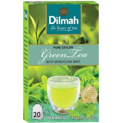 Dilmah цейлонски зелен чай с мароканска мента, 20 бр. (40 г)