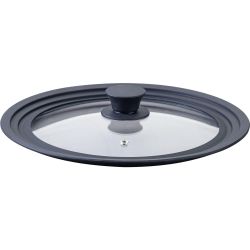 Fackelmann универсален капак 24 см, 26 см, 28 см, стъкло и силикон (1 бр.)