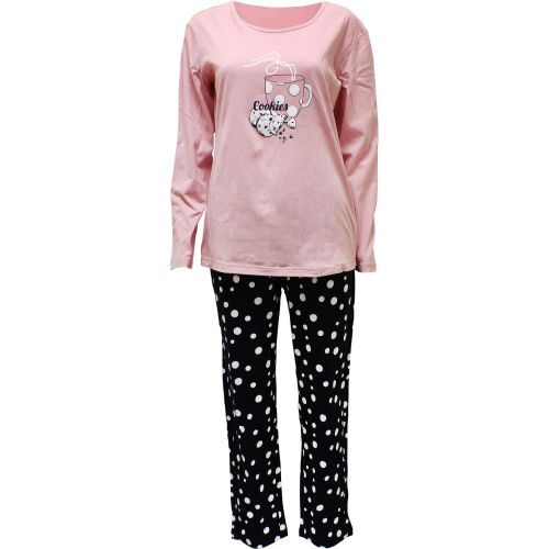 Yanev Sport Fashion дамска пижама с кафе и бисквитки, размер M (1 бр.)