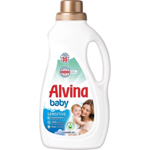 Alvina Baby Sensitive течен перилен препарат, 35 пранета (1.575 л)