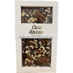 Casa Kakau занаятчийски шоколад с пекан без добавена захар (80 г)
