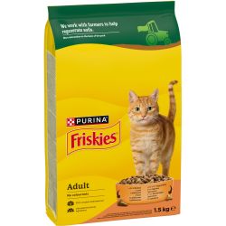 Purina Friskies храна за котки пиле и зеленчуци (1.5 кг)
