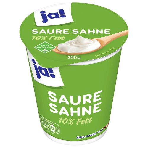 Ja! заквасена сметана 10% (200 г)