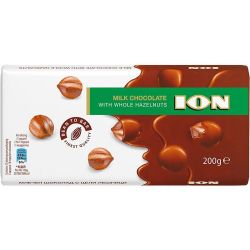 ION млечен шоколад с цели лешници (200 г)
