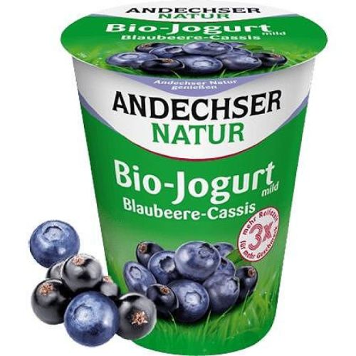 Andechser Natur био йогурт боровинки и касис 3.8% (400 г)