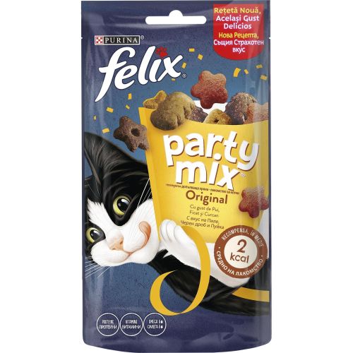 Purina Felix Party Mix Original лакомство за котки (60 г)