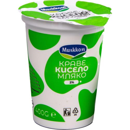 Милкком краве кисело мляко 2% (400 г)