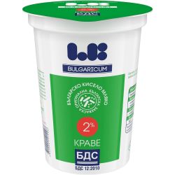 LB Bulgaricum кисело мляко по БДС 2% (400 г)