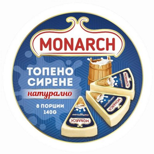 Monarch топено сирене на сектори (140 г)