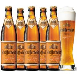 Schofferhofer Hefeweizen промопакет с чаша, 5 бр. х 500 мл (2.5 л)