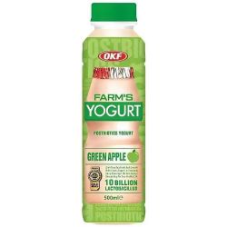 OKF Farm's Yogurt напитка йогурт зелена ябълка (500 мл)