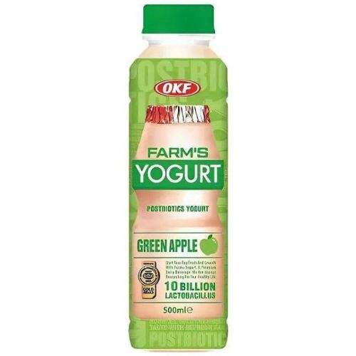 OKF Farm's Yogurt напитка йогурт зелена ябълка (500 мл)