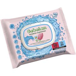 Bebelan влажни кърпички със смрадлика и лайка, с капак (24 бр.)