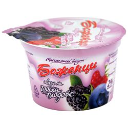 Боженци кисело-млечен десерт горски плодове 2% (200 г)