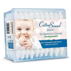 Cotton Sound Bebe клечки за уши, бебешки, кутия (60 бр.)