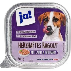 Ja! кучешка храна с агнешко, пуешко и моркови (300 г)