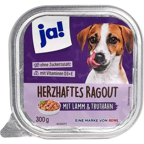 Ja! кучешка храна с агнешко, пуешко и моркови (300 г)