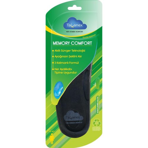 Tabanex Memory Comfort универсални стелки за обувки, 35 - 40 (1 бр.)