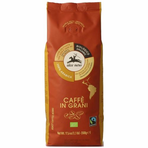 Alce Nero био кафе на зърна Арабика (500 г)