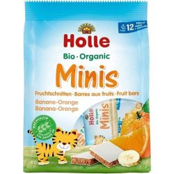 Holle био мини десерт банан и портокал, 8 бр. х 12.5 г (100 г)