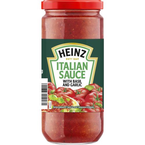 Heinz италиански сос за спагети с босилек и чесън (500 г)