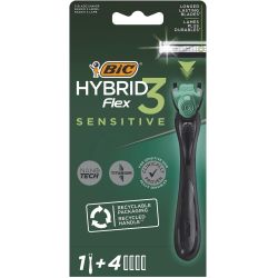 Bic Hybrid Flex3 Sensitive самобръсначка с 4 ножчета (1 бр.)