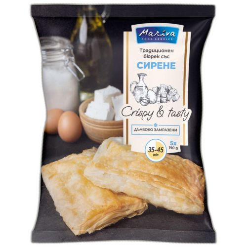 Mariva замразен бюрек със сирене, 5 бр. х 190 г (950 г)