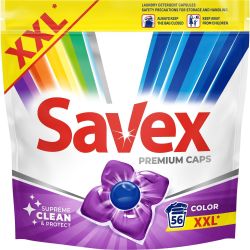 Savex Premium Caps Color капсули за цветно пране, 56 пранета (56 бр.)