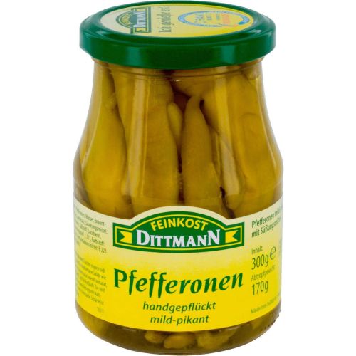 Feinkost Dittmann леко пикантни пеперони (170 г)