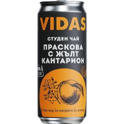 Vidas студен чай праскова с жълт кантарион (250 мл)