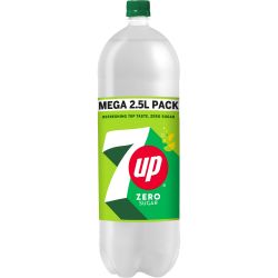 7UP Zero Sugar газирана напитка (2.5 л)