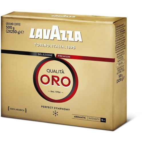 Lavazza Qualita Oro мляно кафе, 2 бр. х 250 г (500 г)