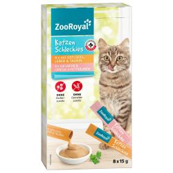 ZooRoyal котешка храна птиче месо и дроб, риба, 8 бр. х 15 г (120 г)