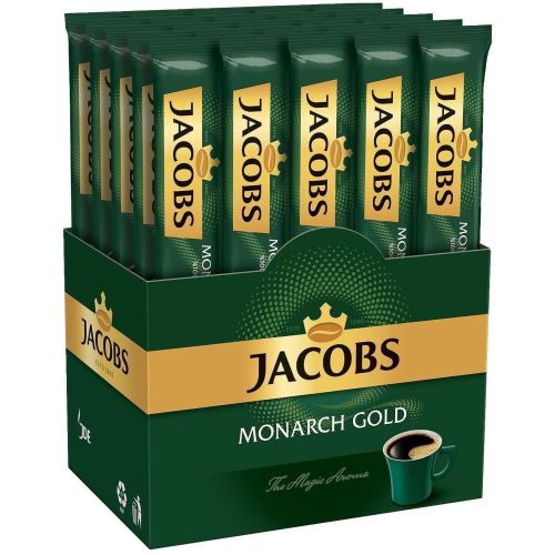 Jacobs Monarch разтворимо кафе, кутия 25 бр. х 2 г (50 г)