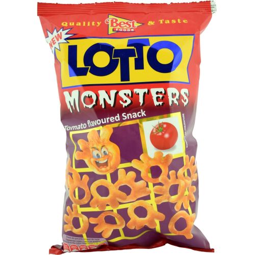 Lotto Monsters снакс с вкус на домати (75 г)