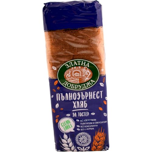 Златна Добруджа пълнозърнест тоестерен хляб (500 г)