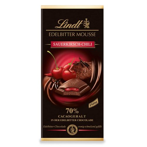 Lindt шоколад с вишна и чили (150 г)