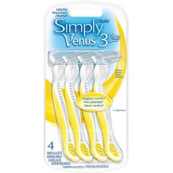 Venus Simply3 Plus самобръсначки за еднократна употреба, 4 бр. (4 бр.)
